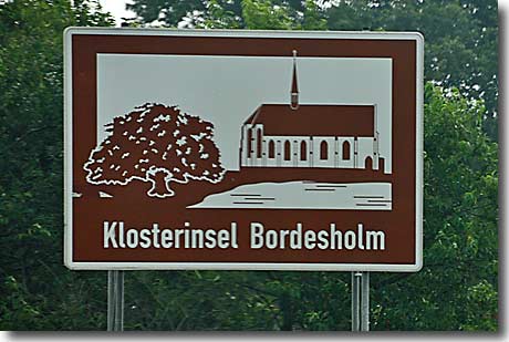 Autobahnschild Klosterinsel Bordesholm