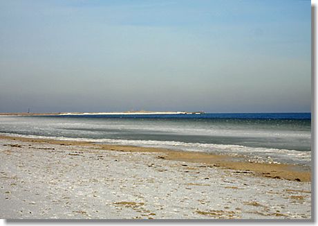 Schnee und Eis an der Ostsee