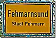 Ortsschild Fehmarnsund