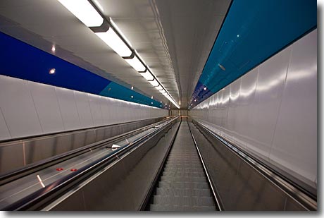 Die längste Rolltreppe Europas in Rendsburg